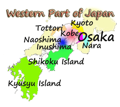 west japan map